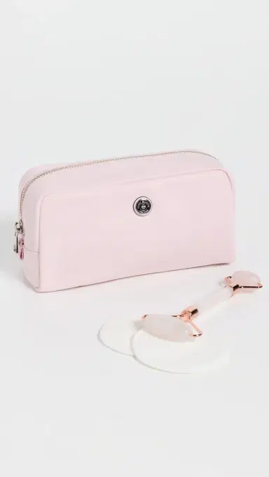 Tory Burch Twist Medium Cosmetic Case Rosette One Size | Thumbnail 4