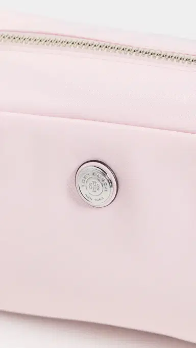 Tory Burch Twist Medium Cosmetic Case Rosette One Size | Thumbnail 6