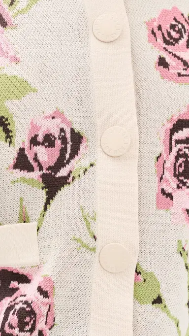 L'Agence Osiris Jacquard Collared Cardigan | Thumbnail 6