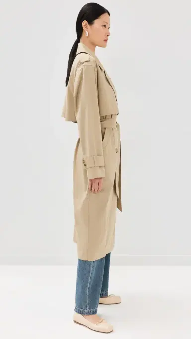 Joe's Jeans The Elizabeth Trench Coat Biscotti S | Thumbnail 4