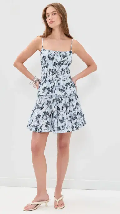 Ulla Johnson Anya Sleeveless Cotton Top Ciel | Thumbnail 5
