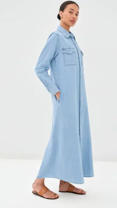 TWP Cowboy Maxi Dress Newport | Thumbnail 4 TWP Cowboy Maxi Dress Newport | Thumbnail 4