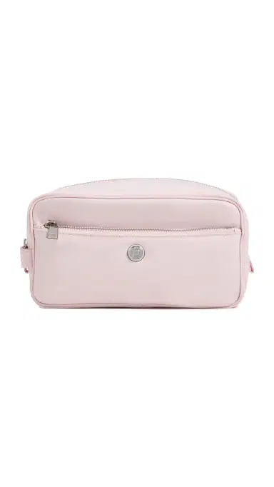 Tory Burch Twist Large Cosmetic Case Rose One Size | Thumbnail 6