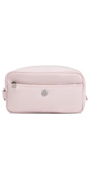Tory Burch Twist Large Cosmetic Case Rose One Size | Thumbnail 1