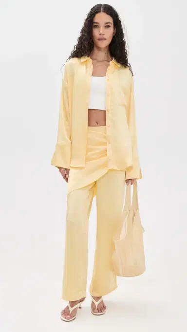 4th & Reckless Corbie Trousers Lemon S | Thumbnail 5