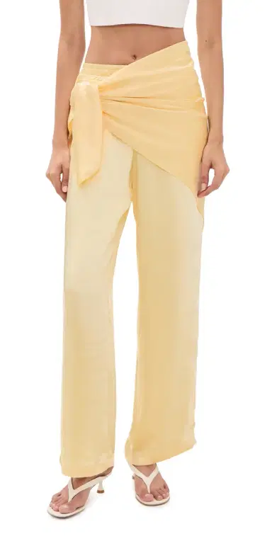 4th & Reckless Corbie Trousers Lemon S | Thumbnail 1