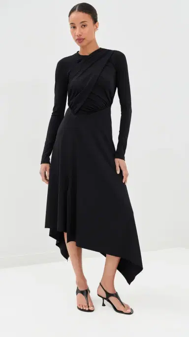 Victoria Beckham Long Sleeve Wrap Dress | Thumbnail 5 Victoria Beckham Long Sleeve Wrap Dress | Thumbnail 5