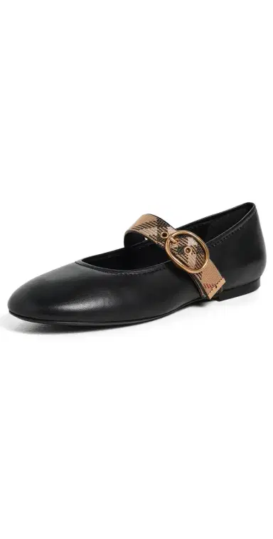 Burberry Robin Ballerina Flats Black 37 | Thumbnail 1