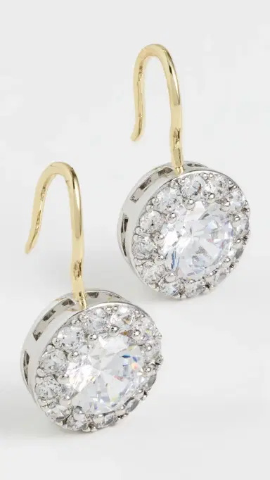 Shashi Two Toned French Hook Earrings | Thumbnail 2