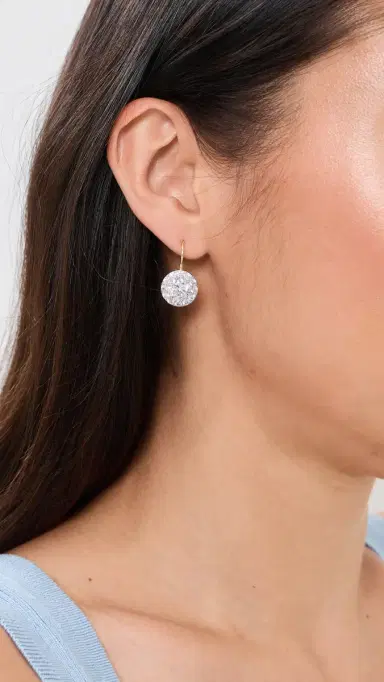 Shashi Two Toned French Hook Earrings | Thumbnail 3