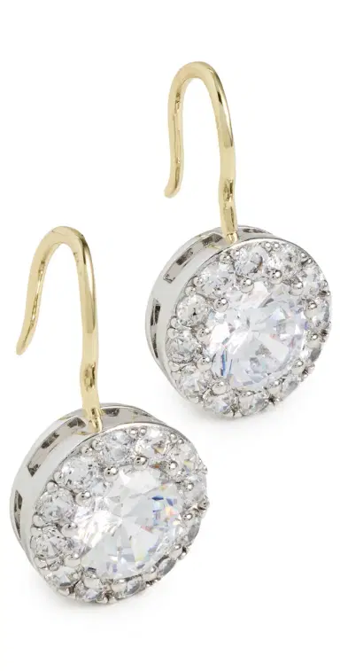 Shashi Two Toned French Hook Earrings | Thumbnail 1