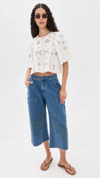 Sea Gardener Embroidered Top | Thumbnail 5 Sea Gardener Embroidered Top | Thumbnail 5