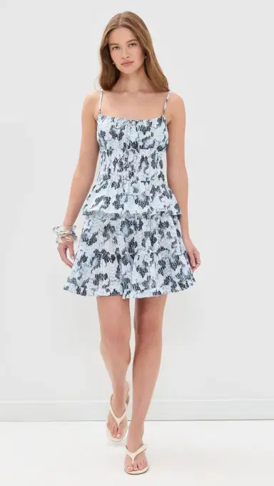 Ulla Johnson Oriane Cotton Mini Skirt Ciel | Thumbnail 5