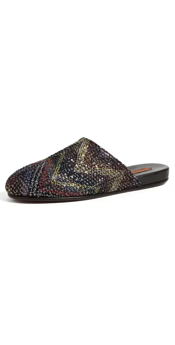 Ella Embroidered Flats Caperdoni Sequins Yellow Brown