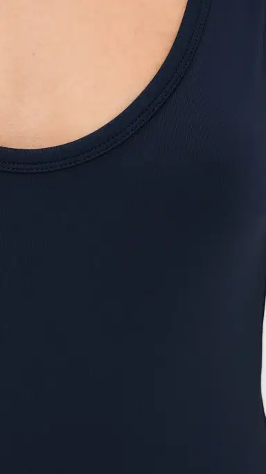 Wardrobe.NYC WARDROBE. NYC Opaque Scoop Thong Bodysuit Navy | Thumbnail 6