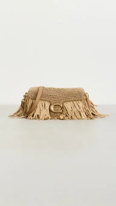 Coach Straw Tabby Shoulder Bag Natural One Size | Thumbnail 2 Coach Straw Tabby Shoulder Bag Natural One Size | Thumbnail 2
