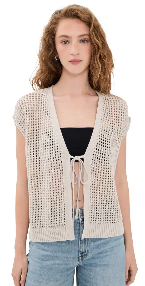 Simona Tie Front Cardigan ight Fawn