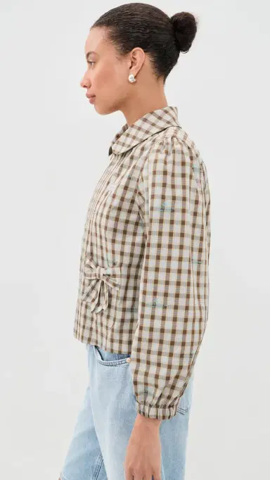 Sandy Liang Necco Jacket Brown ulti | Thumbnail 4
