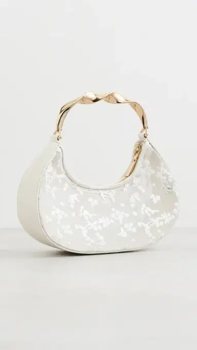 Simkhai Nixi Floral Embroidered Mesh Twist Handle Bag | Thumbnail 4 Simkhai Nixi Floral Embroidered Mesh Twist Handle Bag | Thumbnail 4