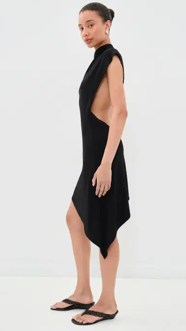 Sandy Liang Sonar Dress Black L | Thumbnail 4