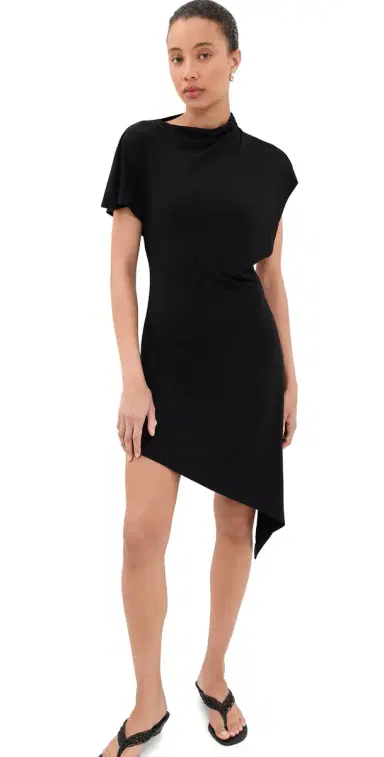 Sandy Liang Sonar Dress Black L | Thumbnail 1