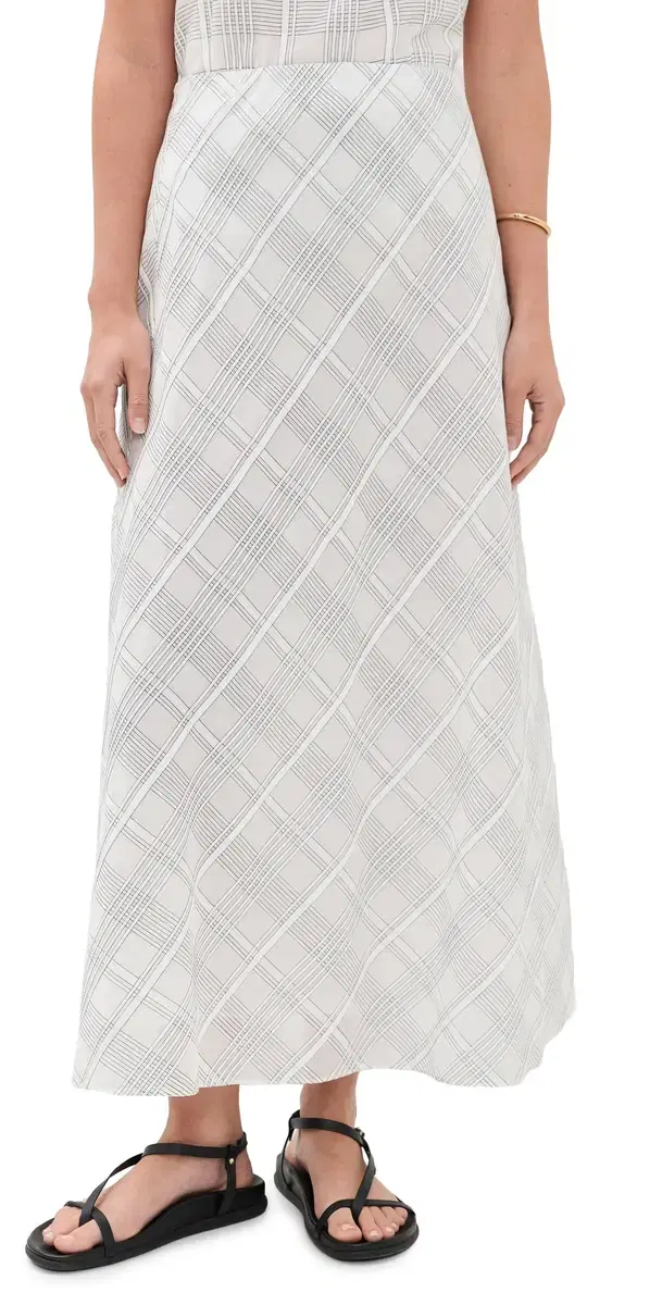 rag & bone Wren Plaid kirt White Plaid