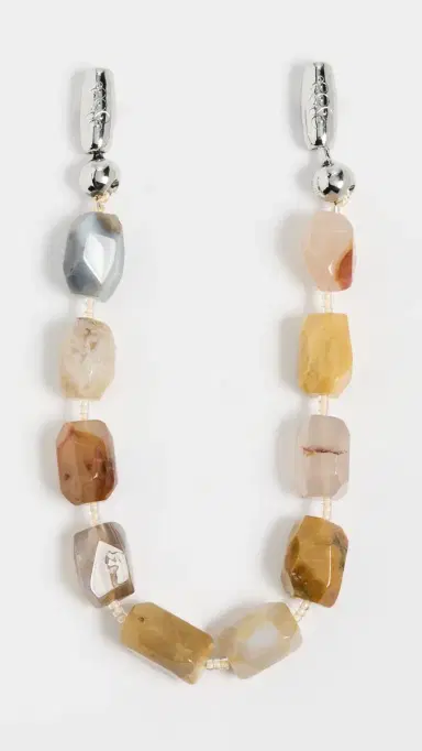 Ossa Large Cut Gemstone Wristlet Mixed Agate One Size | Thumbnail 4