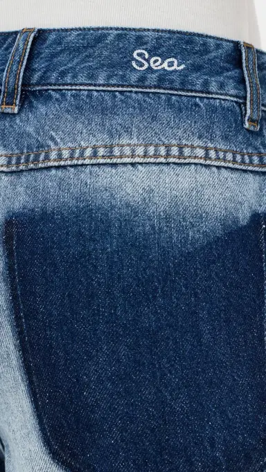 Sea Milene Denim Knee Shorts | Thumbnail 6 Sea Milene Denim Knee Shorts | Thumbnail 6