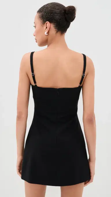 Sandy Liang Simon Dress Black | Thumbnail 3 Sandy Liang Simon Dress Black | Thumbnail 3