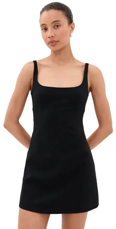 Sandy Liang Simon Dress Black | Thumbnail 1 Sandy Liang Simon Dress Black | Thumbnail 1