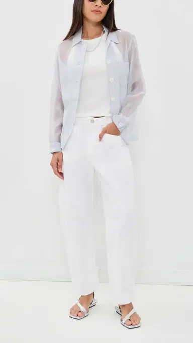 rag & bone Stevie Utility Tapered Pants White | Thumbnail 5