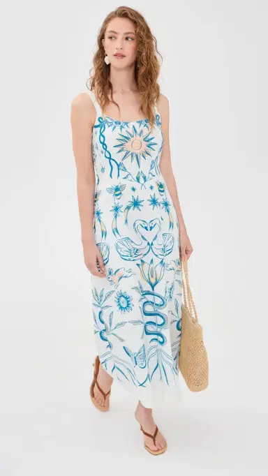 Cleobella Shelly Dress Lunada Print L | Thumbnail 5
