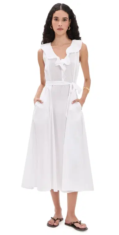 XÍRENA Cassidy Dress White | Thumbnail 1