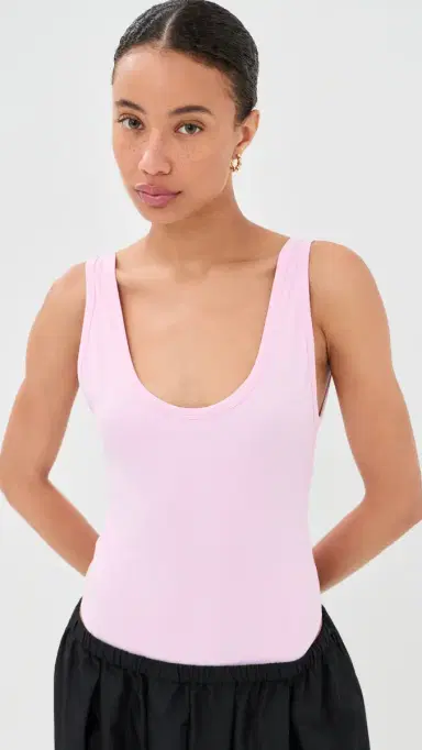 Wardrobe.NYC WARDROBE. NYC Opaque Scoop Thong Bodysuit Baby Pink | Thumbnail 3 Wardrobe.NYC WARDROBE. NYC Opaque Scoop Thong Bodysuit Baby Pink | Thumbnail 3