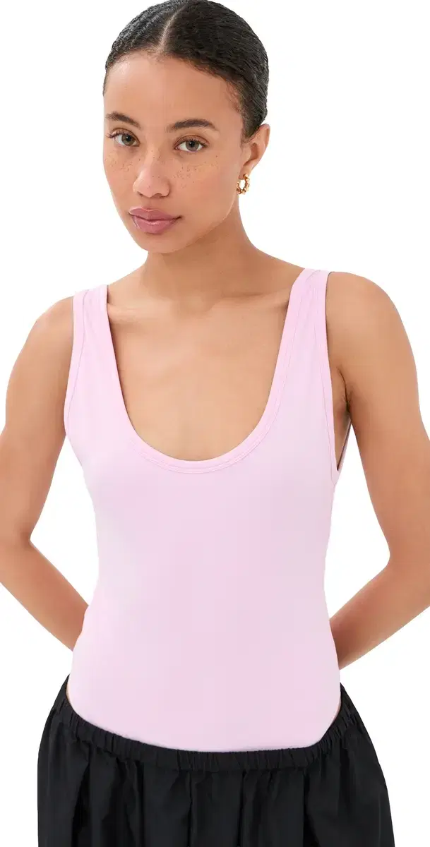 WARDROBE.NYC WARDROBE. NYC Opaque coop Thong Bodysuit Baby Pink