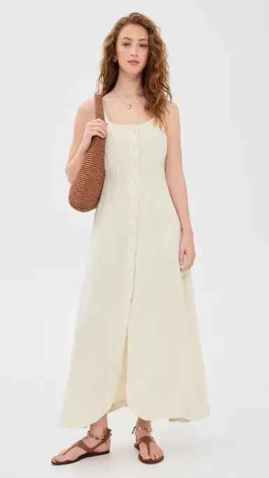 DL1961 Montauk inen Dress Crema inen (inen) | Thumbnail 5 DL1961 Montauk inen Dress Crema inen (inen) | Thumbnail 5