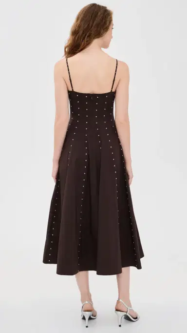 Staud Wylie Dress Earth Studs 2 | Thumbnail 3 Staud Wylie Dress Earth Studs 2 | Thumbnail 3