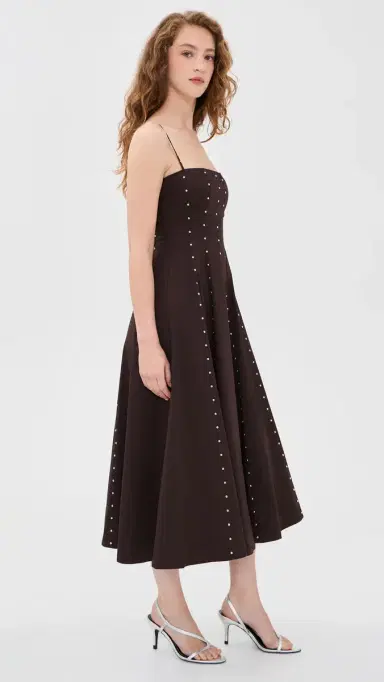 Staud Wylie Dress Earth Studs 2 | Thumbnail 4 Staud Wylie Dress Earth Studs 2 | Thumbnail 4