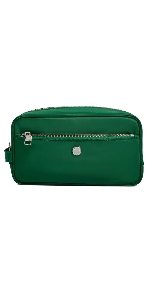 Tory Burch Twist Large Cosmetic Case Basil One Size