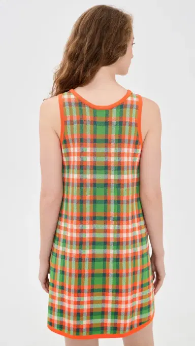 Staud Piazza Dress Villa Plaid S | Thumbnail 3 Staud Piazza Dress Villa Plaid S | Thumbnail 3