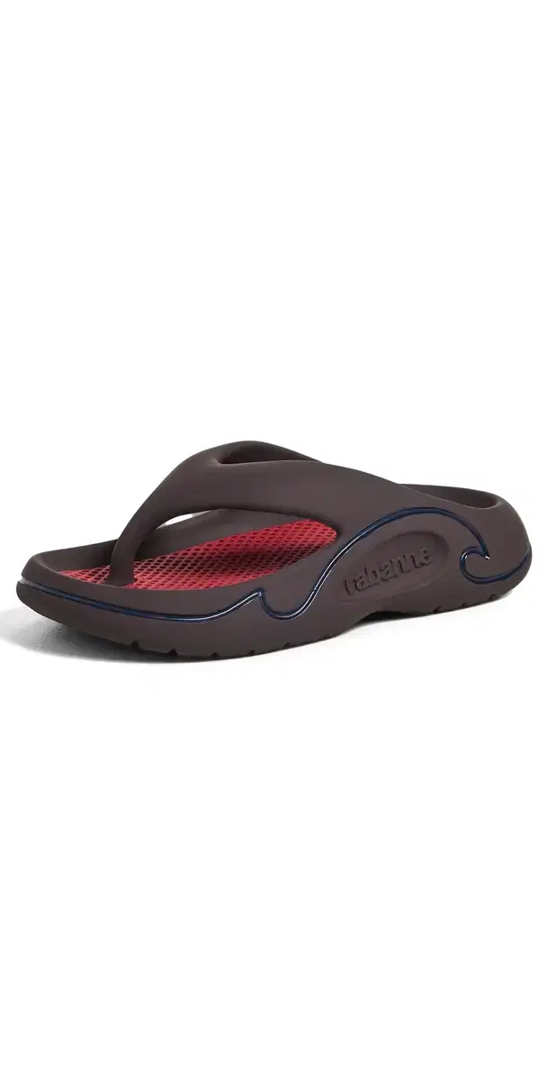 rabanne 3D Flip Flops Prune