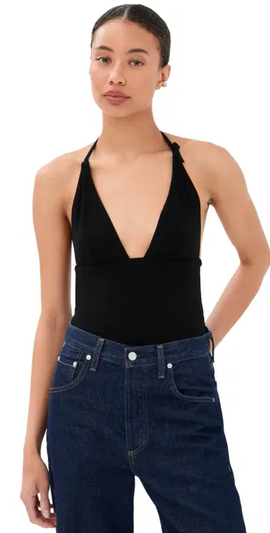 Courrèges Bikini Jersey Top Black 38 | Thumbnail 1 Courrèges Bikini Jersey Top Black 38 | Thumbnail 1