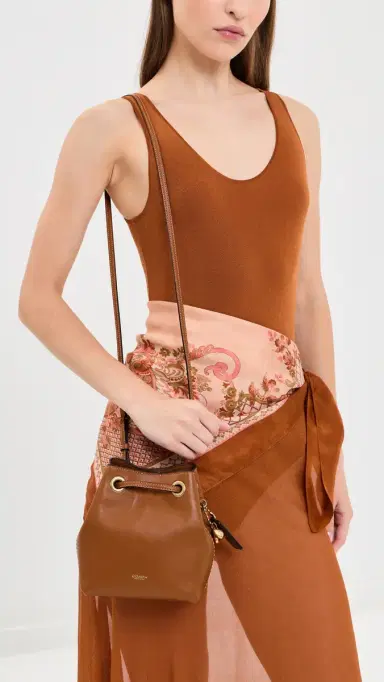 Coach Leather Jade Drawstring Bucket Bag | Thumbnail 3 Coach Leather Jade Drawstring Bucket Bag | Thumbnail 3
