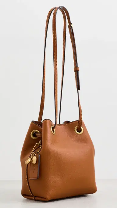 Coach Leather Jade Drawstring Bucket Bag | Thumbnail 4 Coach Leather Jade Drawstring Bucket Bag | Thumbnail 4
