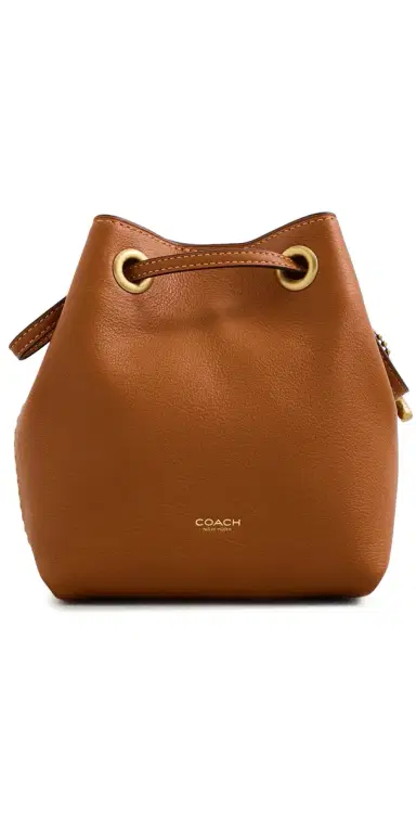 Coach Leather Jade Drawstring Bucket Bag | Thumbnail 1 Coach Leather Jade Drawstring Bucket Bag | Thumbnail 1