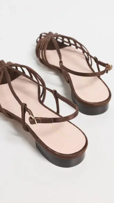 Loeffler Randall Devon Lattice Slingback Sandals Chocolate 6 | Thumbnail 4