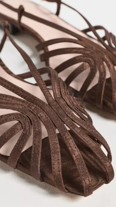 Loeffler Randall Devon Lattice Slingback Sandals Chocolate 6 | Thumbnail 6