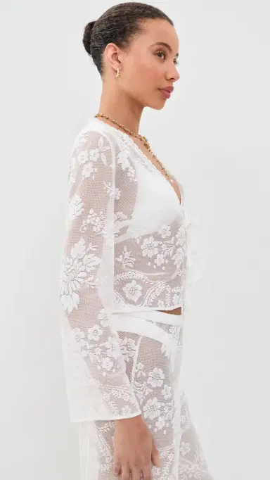 LoveShackFancy Stacellea Top White | Thumbnail 4 LoveShackFancy Stacellea Top White | Thumbnail 4