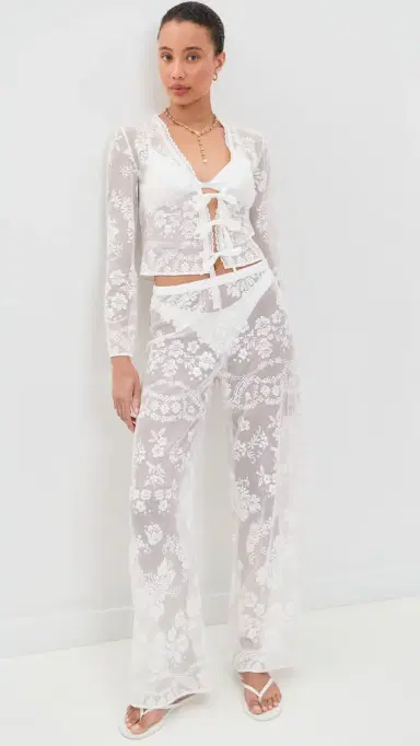LoveShackFancy Stacellea Top White | Thumbnail 5 LoveShackFancy Stacellea Top White | Thumbnail 5