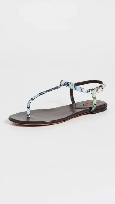 Missoni Leen Sandals Raschel Metallic Wave Evening Blue 41 | Thumbnail 2 Missoni Leen Sandals Raschel Metallic Wave Evening Blue 41 | Thumbnail 2